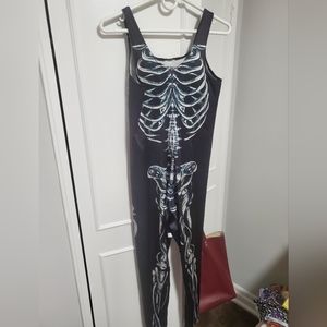 Black milk mechanical bones catsuit XL
